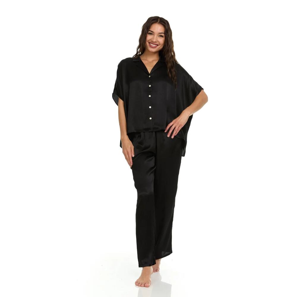 Flora Nikrooz Women's Allesandra Pajama Set Black Size L 1316